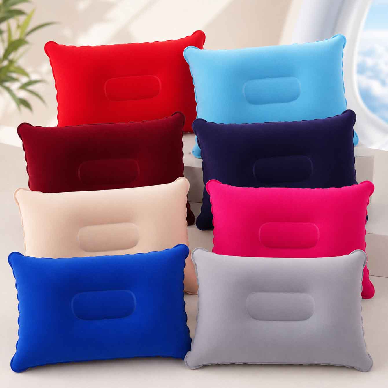 Outdoor Furniture Pillows - 2 Pack Ultralight Inflatable Pillow Small