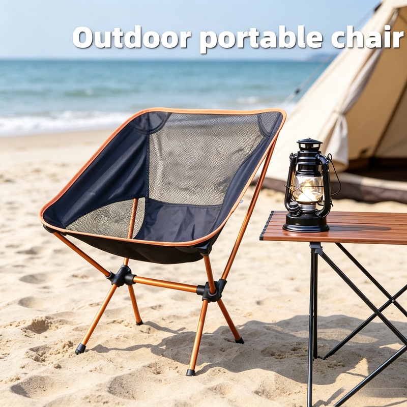 Outdoor Furniture Used - Ultra-light Aluminum Alloy Moon Chair Camping