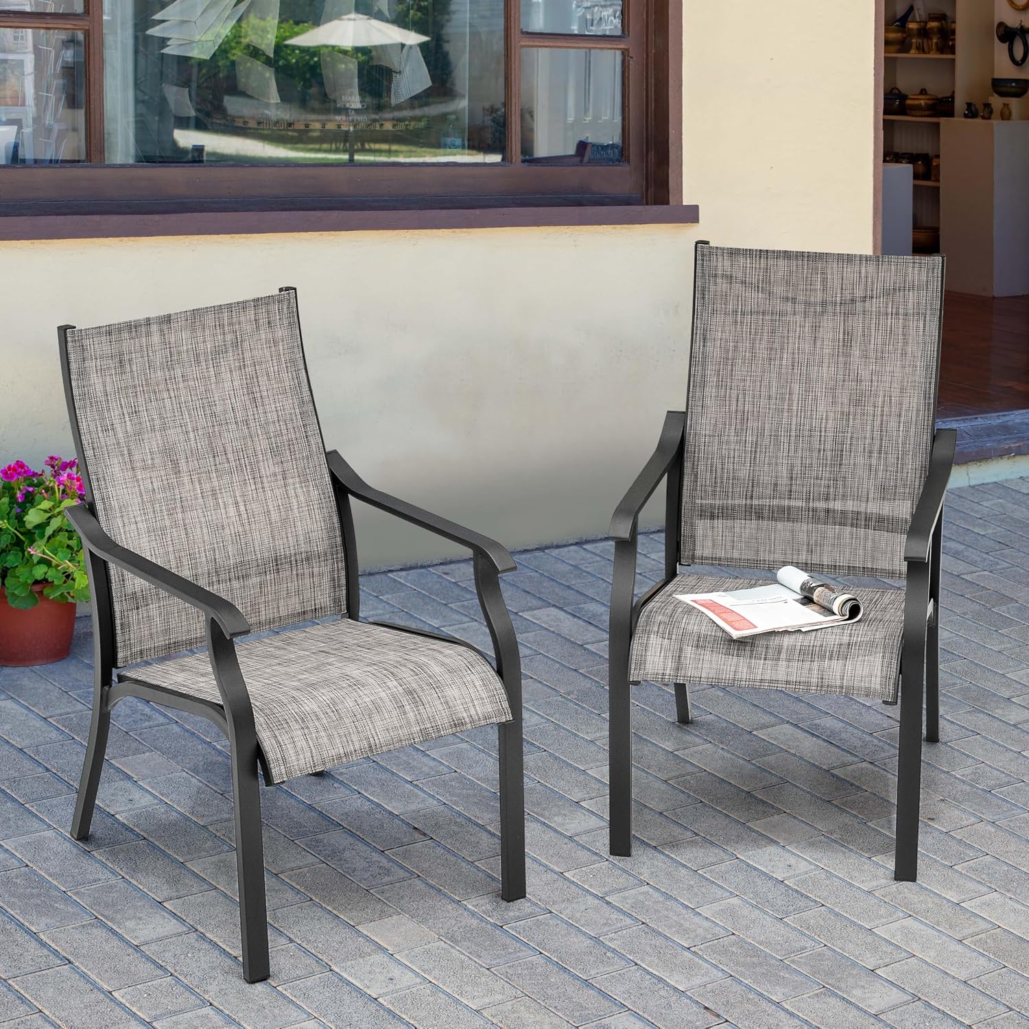 Outdoor Furniture Quick Dry - Outdoor Dining Chair 2pcs, Textilene &