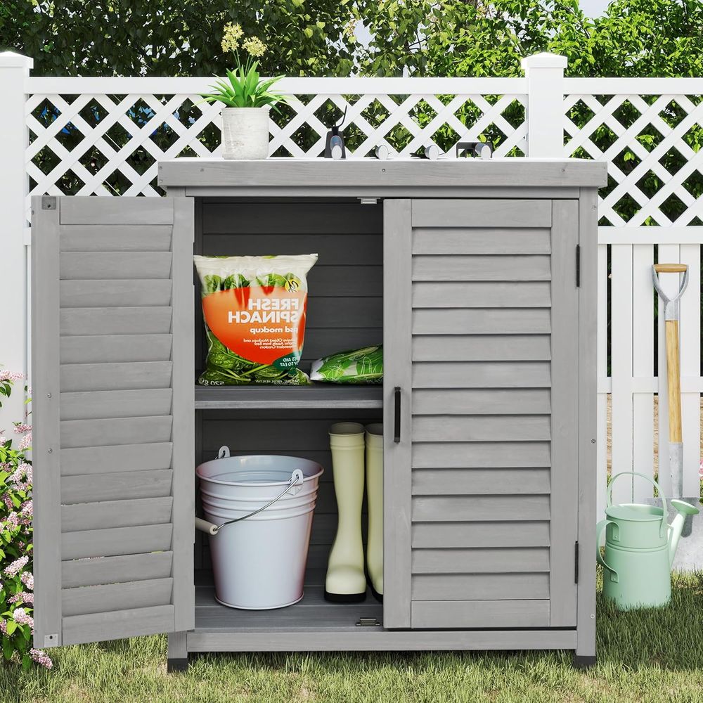 Outdoor Storage Cabinet & Pott - đánh giá và giá Garden Bench Metal