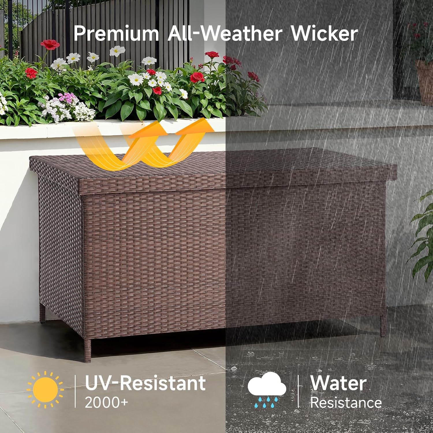 158 Gallon XL Resin Deck Box W - đánh giá và giá Outdoor Furniture Xl
