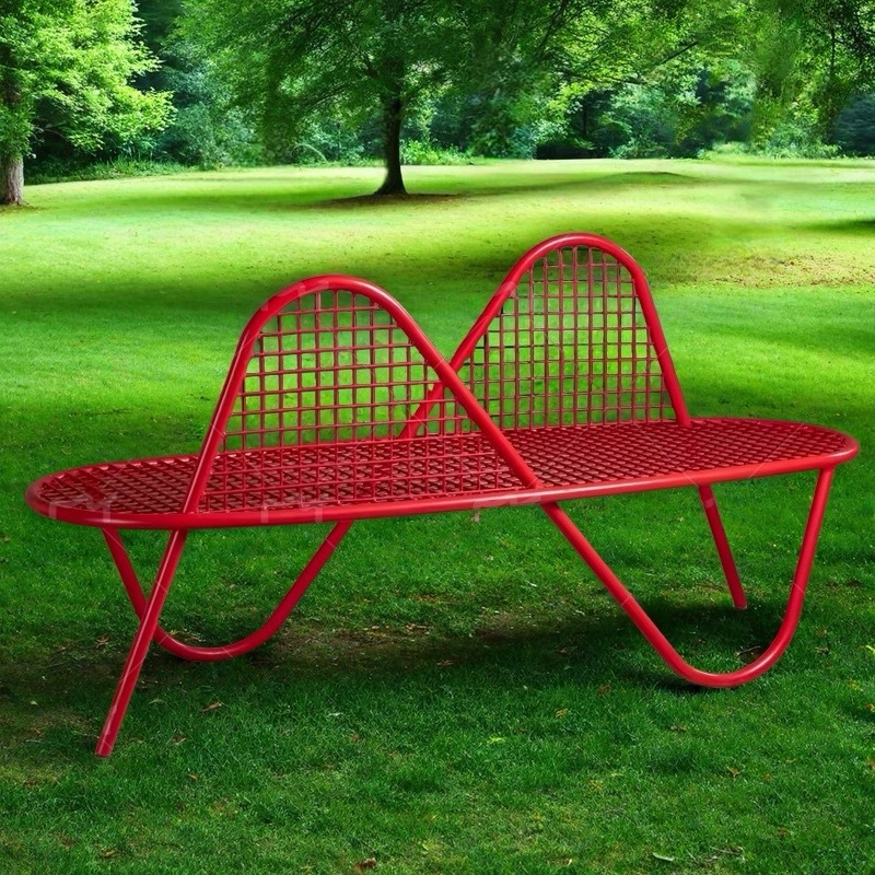 Outdoor wrought iron courtyard - đánh giá và giá Garden Bench Metal