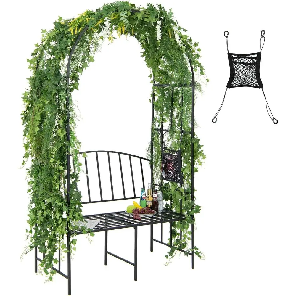 Metal Garden Arch with Bench,  - đánh giá và giá Garden Bench Metal