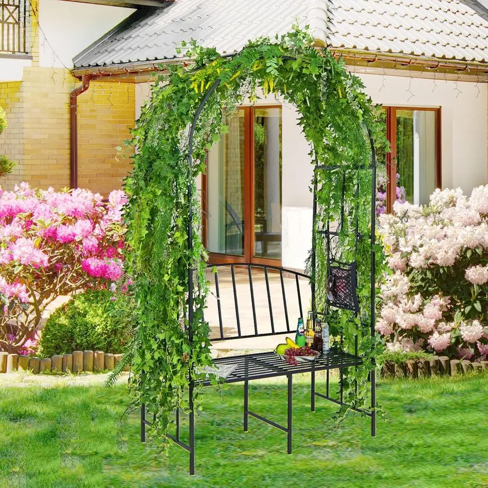 Metal Garden Arch with Bench,  - đánh giá và giá Garden Bench Metal