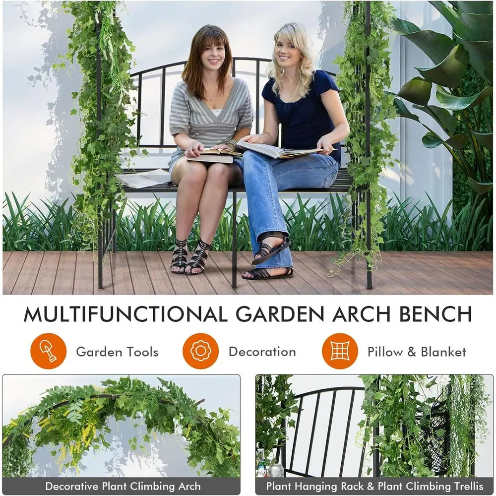 Metal Garden Arch with Bench,  - đánh giá và giá Garden Bench Metal