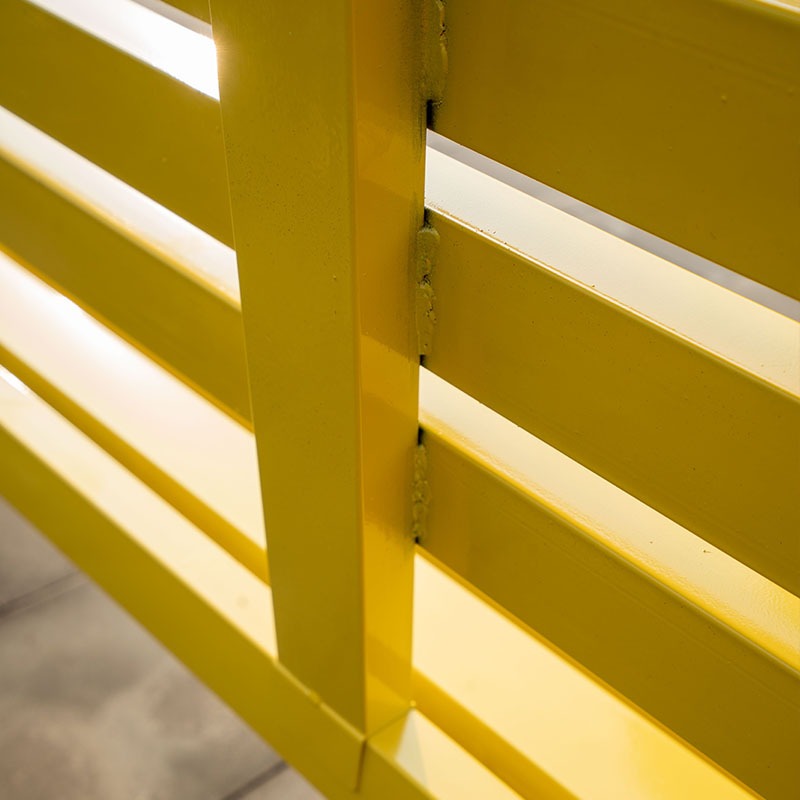Colorful Modern Outdoor Metal  - đánh giá và giá Garden Bench Metal
