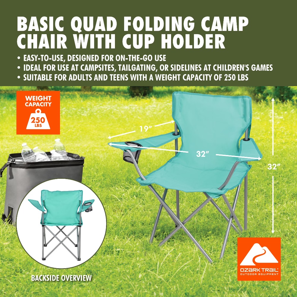 Foldable Quad Camping Chair wi - đánh giá và giá Outdoor Furniture Used