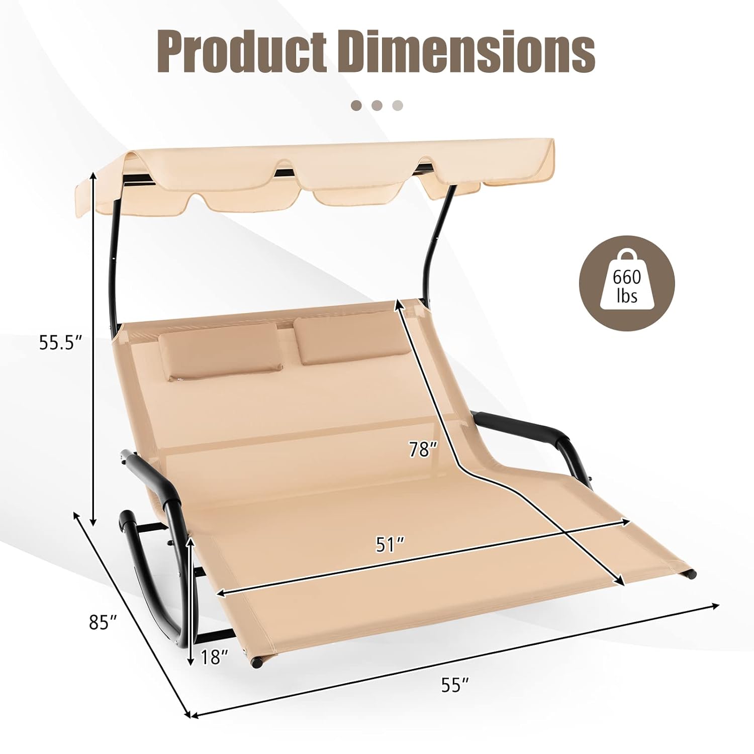 ty-2 Person Adjustable Canopy  - đánh giá và giá Outdoor Furniture Xl