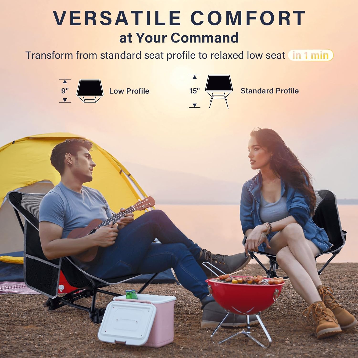 Lightweight Camping Chair,Camp - đánh giá và giá Outdoor Furniture Recliner Set