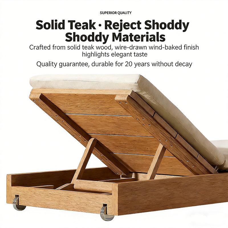 Outdoor Teak Wood Chaise Loung - đánh giá và giá Outdoor Furniture Quick Dry