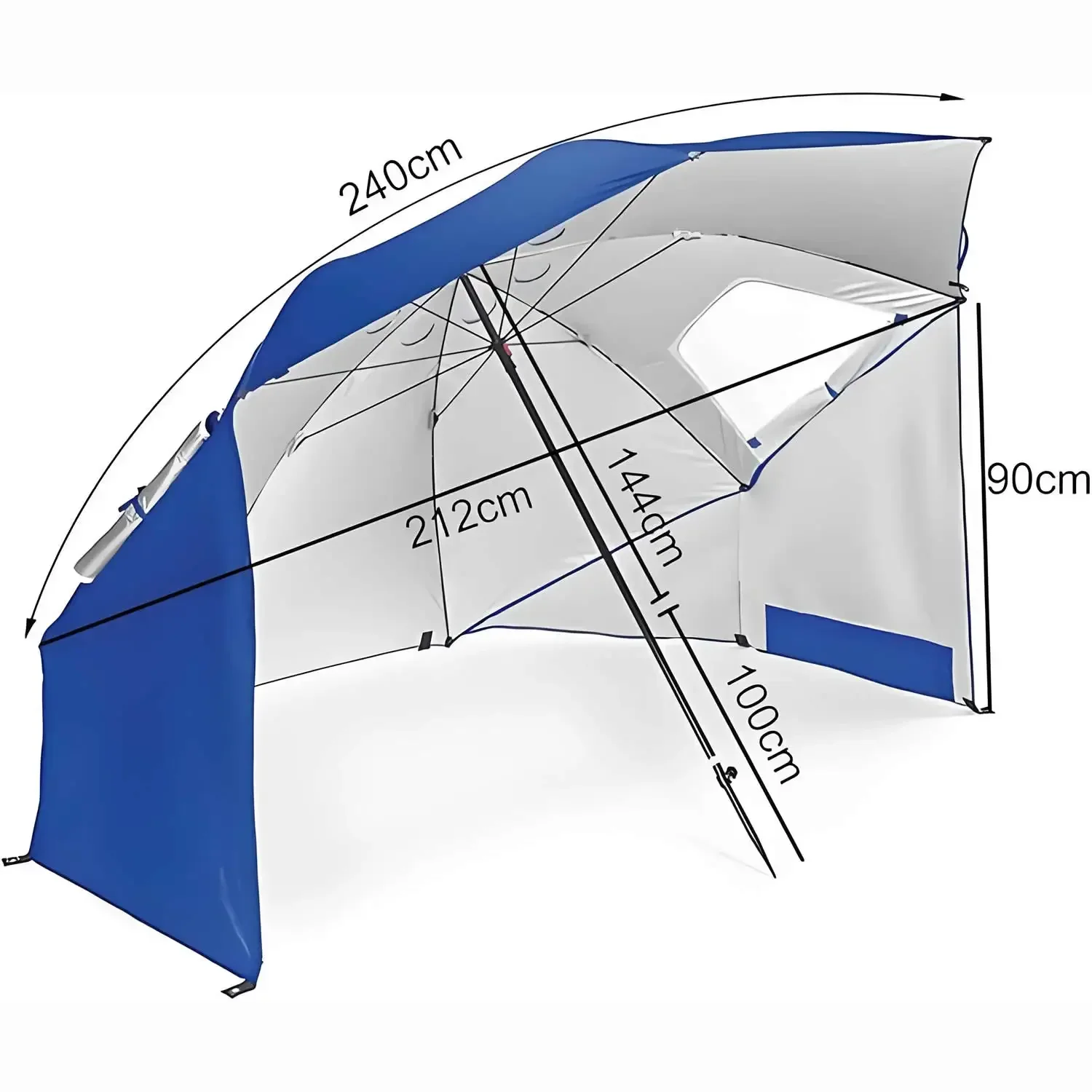 2 Meter Awning Sport-umbrella  - đánh giá và giá Outdoor Furniture Xl