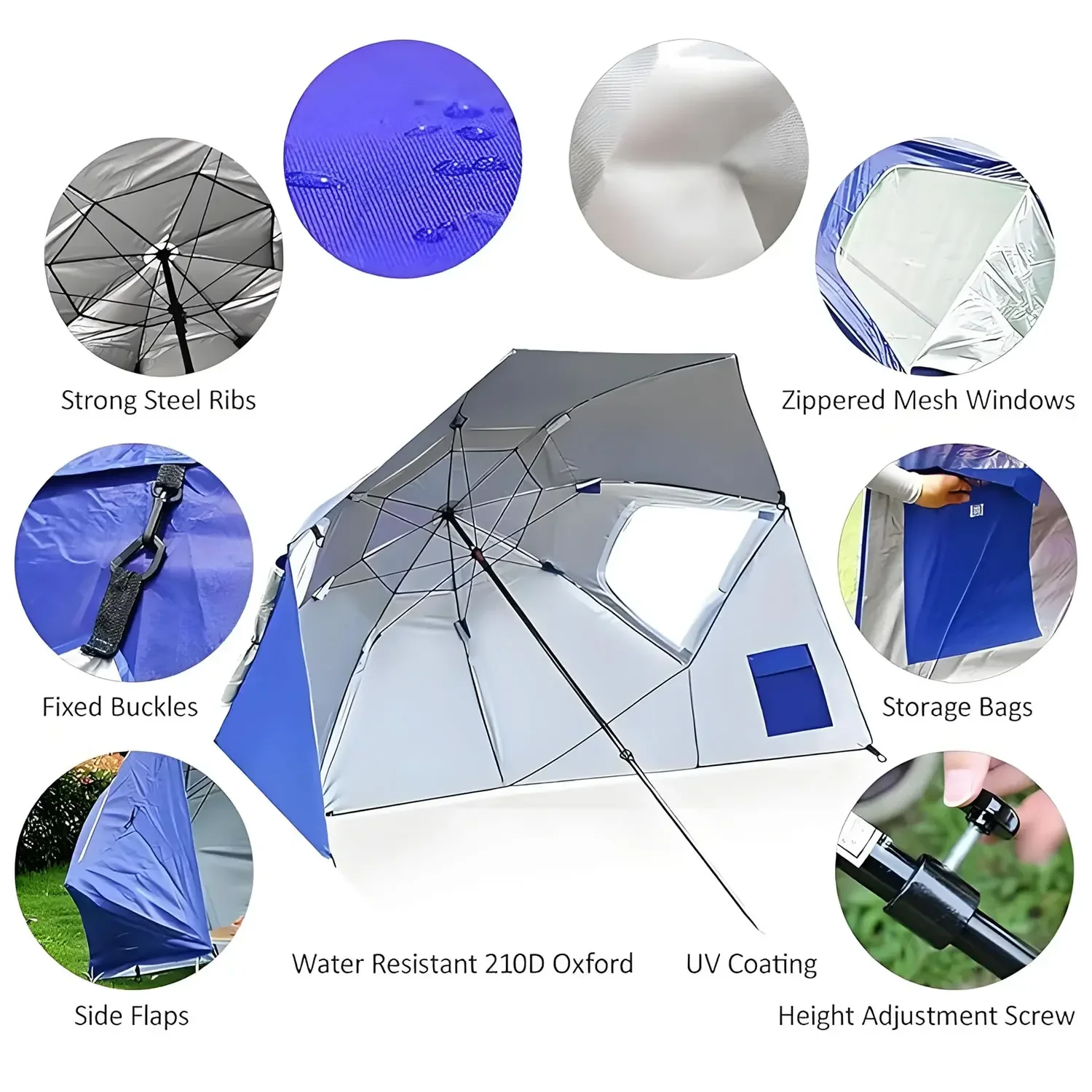 2 Meter Awning Sport-umbrella  - đánh giá và giá Outdoor Furniture Xl