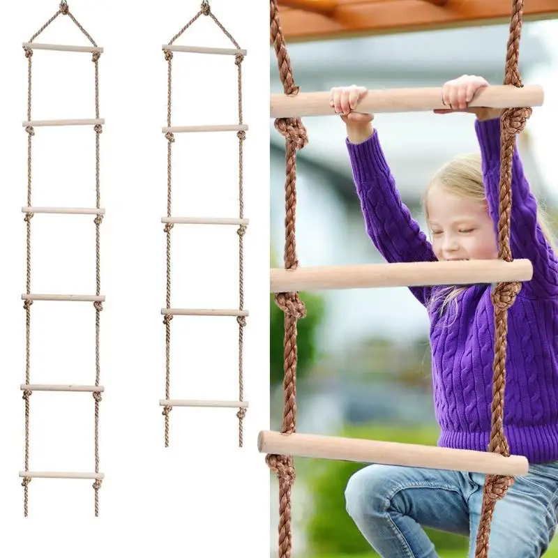 Kids Wooden Ladder Outdoor Act - đánh giá và giá Garden Swing Chair