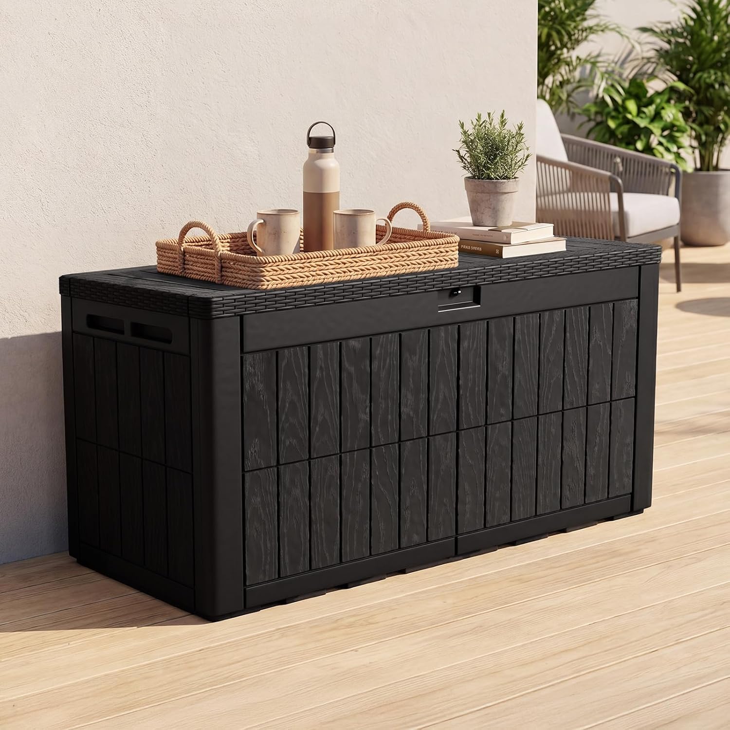 120 Gallon Large Outdoor Stora - đánh giá và giá Outdoor Furniture With Storage