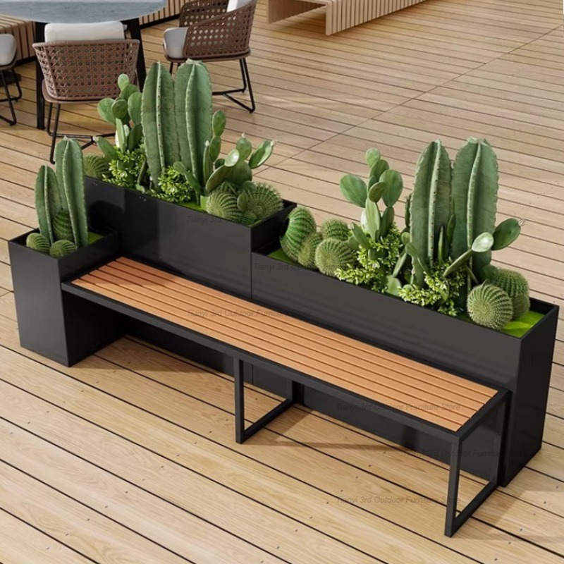 Nordic Stainless Steel Planter - đánh giá và giá Garden Bench Metal