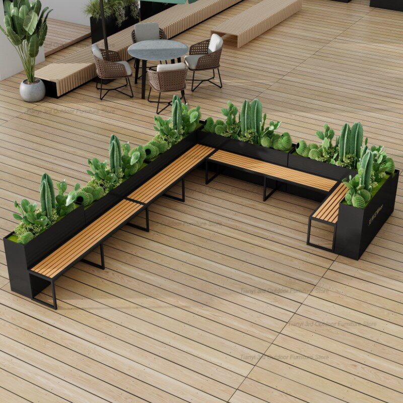 Nordic Stainless Steel Planter - đánh giá và giá Garden Bench Metal