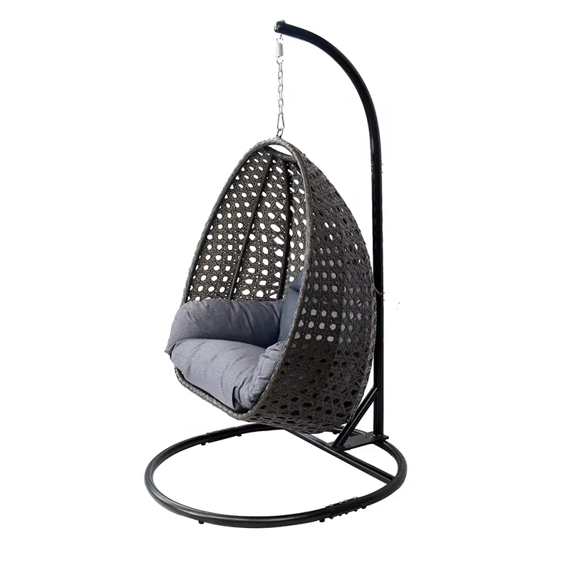 Egg Shape Black Patio Porch Wi - đánh giá và giá Garden Swing Chair