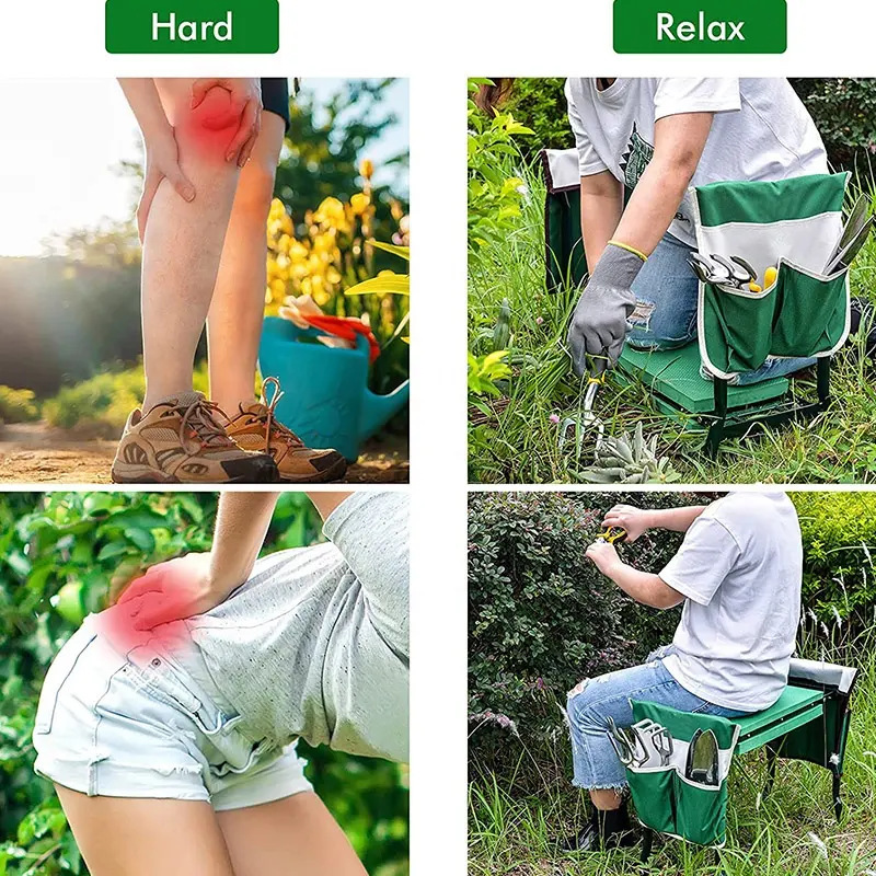 1pc New Garden Kneeling Stool, - đánh giá và giá Garden Bench Metal
