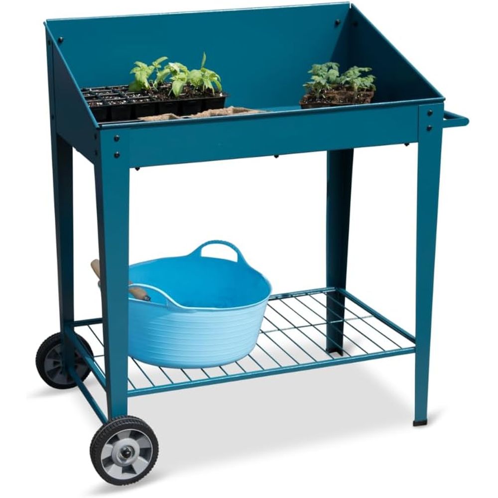 Demeter Metal Potting Bench wi - đánh giá và giá Garden Bench Metal