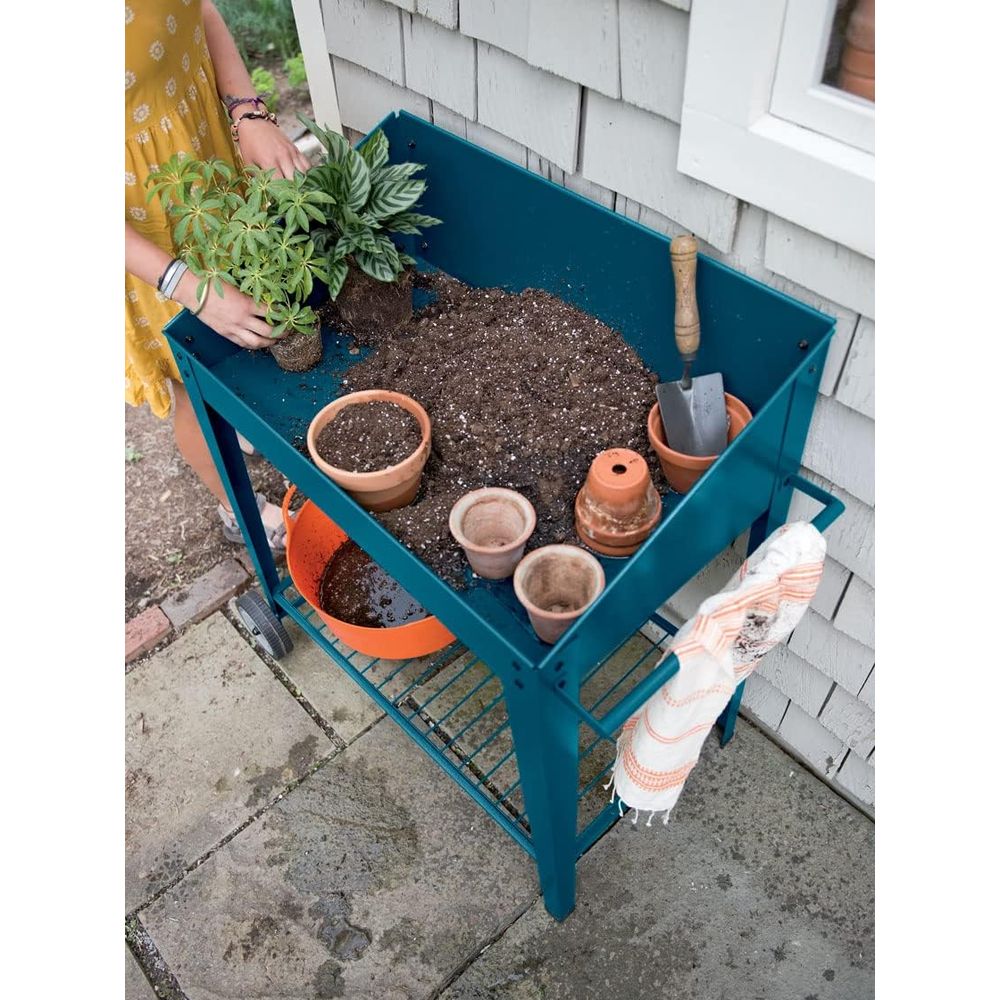 Demeter Metal Potting Bench wi - đánh giá và giá Garden Bench Metal