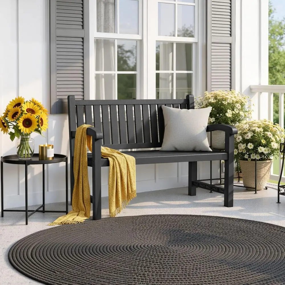 2-Person Resin Patio Bench, Wa - đánh giá và giá Garden Bench Metal