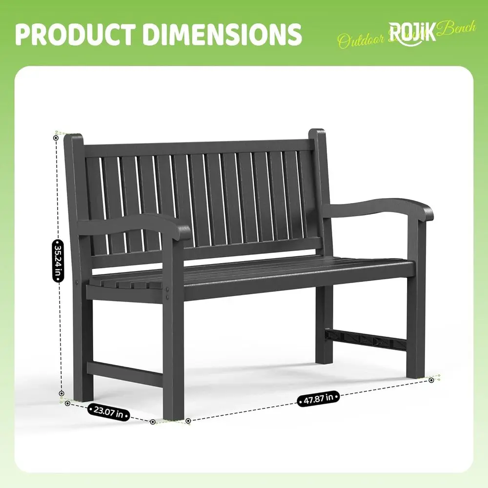 2-Person Resin Patio Bench, Wa - đánh giá và giá Garden Bench Metal