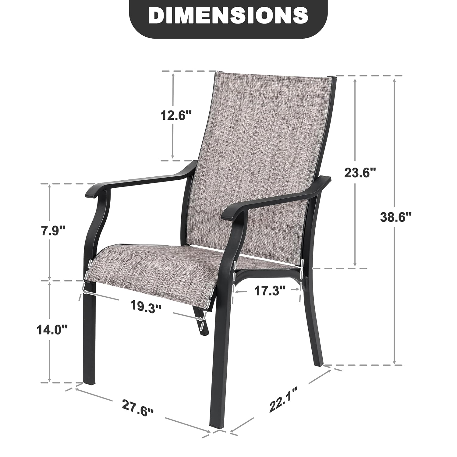 Outdoor Dining Chair 2pcs, Tex - đánh giá và giá Outdoor Furniture Quick Dry