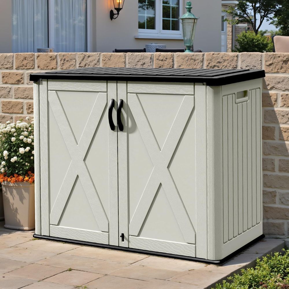 26 Cu.ft Outdoor Storage Cabin - đánh giá và giá Outdoor Furniture With Storage
