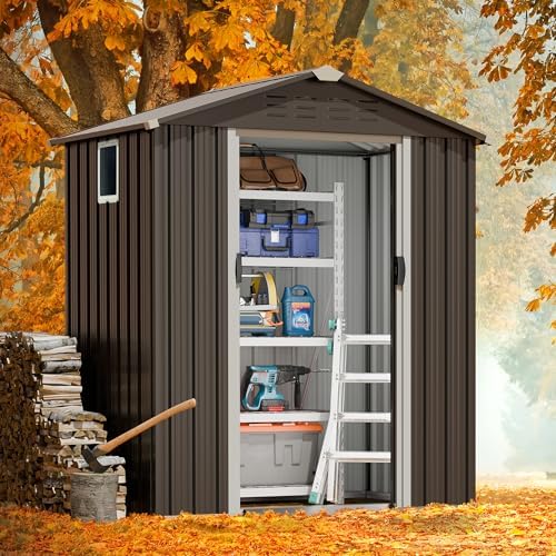 JY QAQA 5x3 FT Metal Outdoor G - đánh giá và giá Outdoor Furniture With Storage