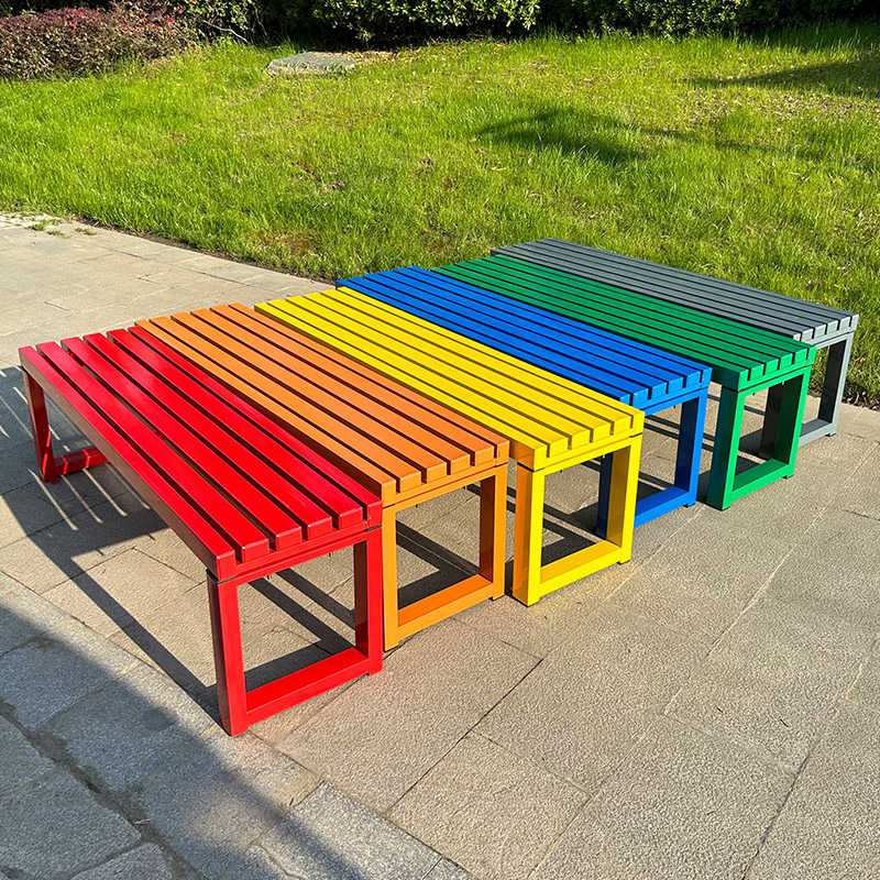 Internet celebrity White bench - đánh giá và giá Garden Bench Metal