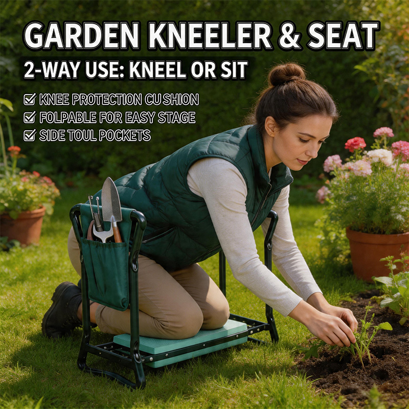 Garden Kneeler Folding Garden  - đánh giá và giá Garden Bench Metal