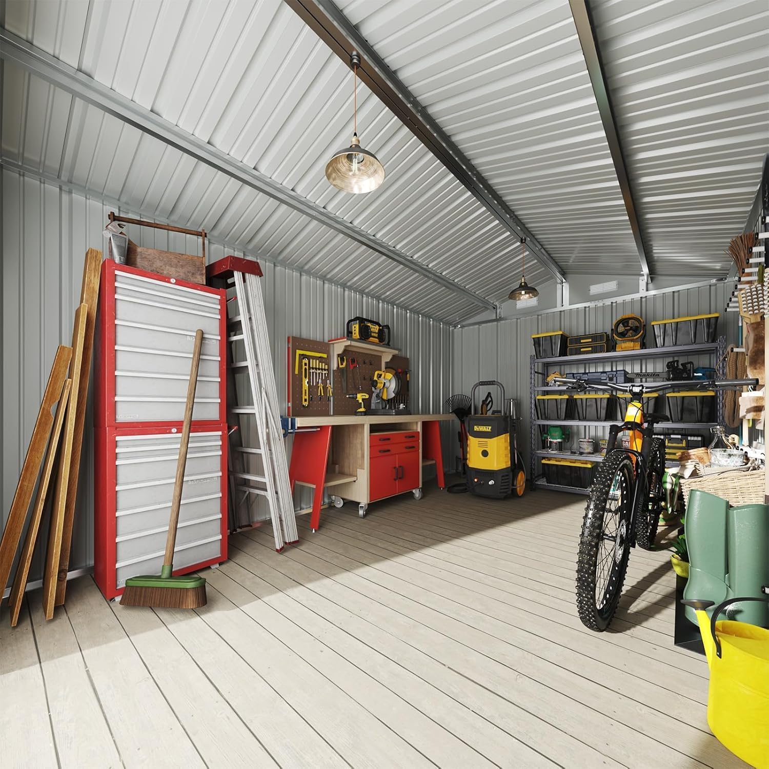 12 x 10FT Outdoor Storage Shed - đánh giá và giá Outdoor Furniture With Storage
