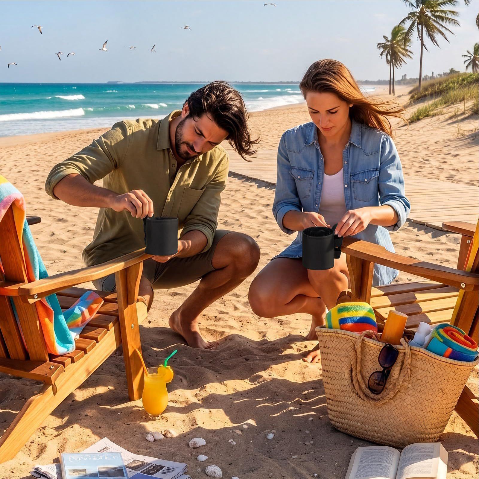 Beach Chair Cup Holder 600d Ox - đánh giá và giá Outdoor Furniture Used