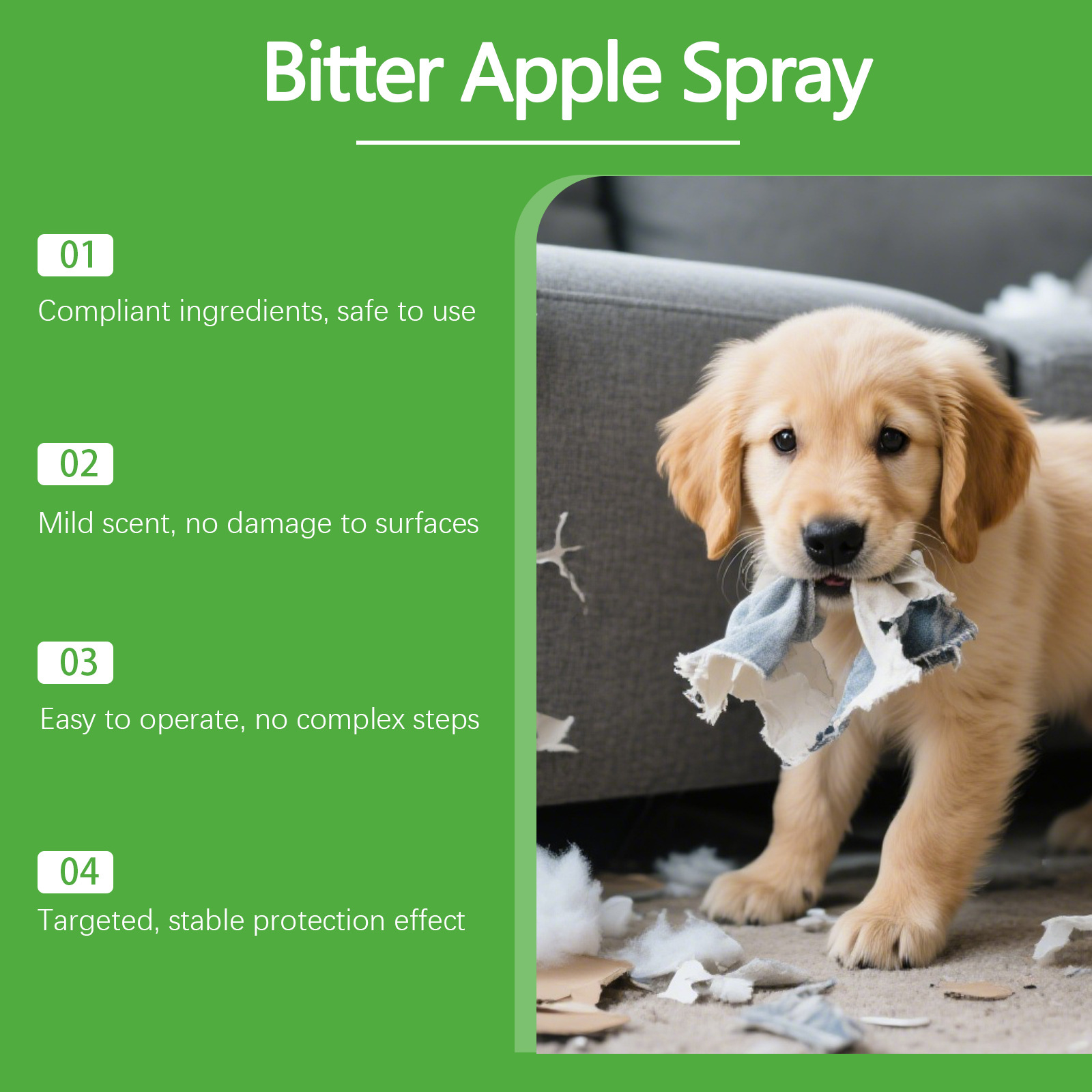 Pet Anti-Chew Spray Non-Toxic  - đánh giá và giá Outdoor Furniture Quick Dry