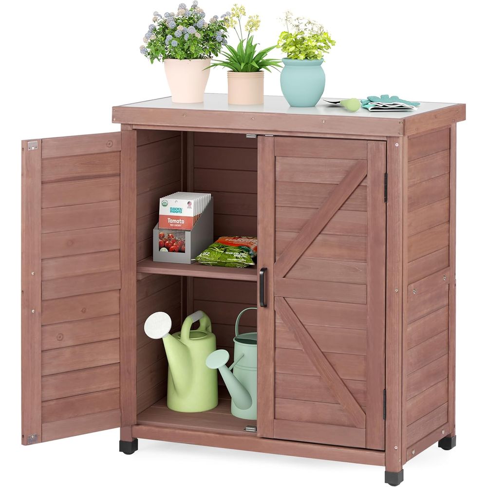 Outdoor Storage Cabinet & Pott - đánh giá và giá Garden Bench Metal