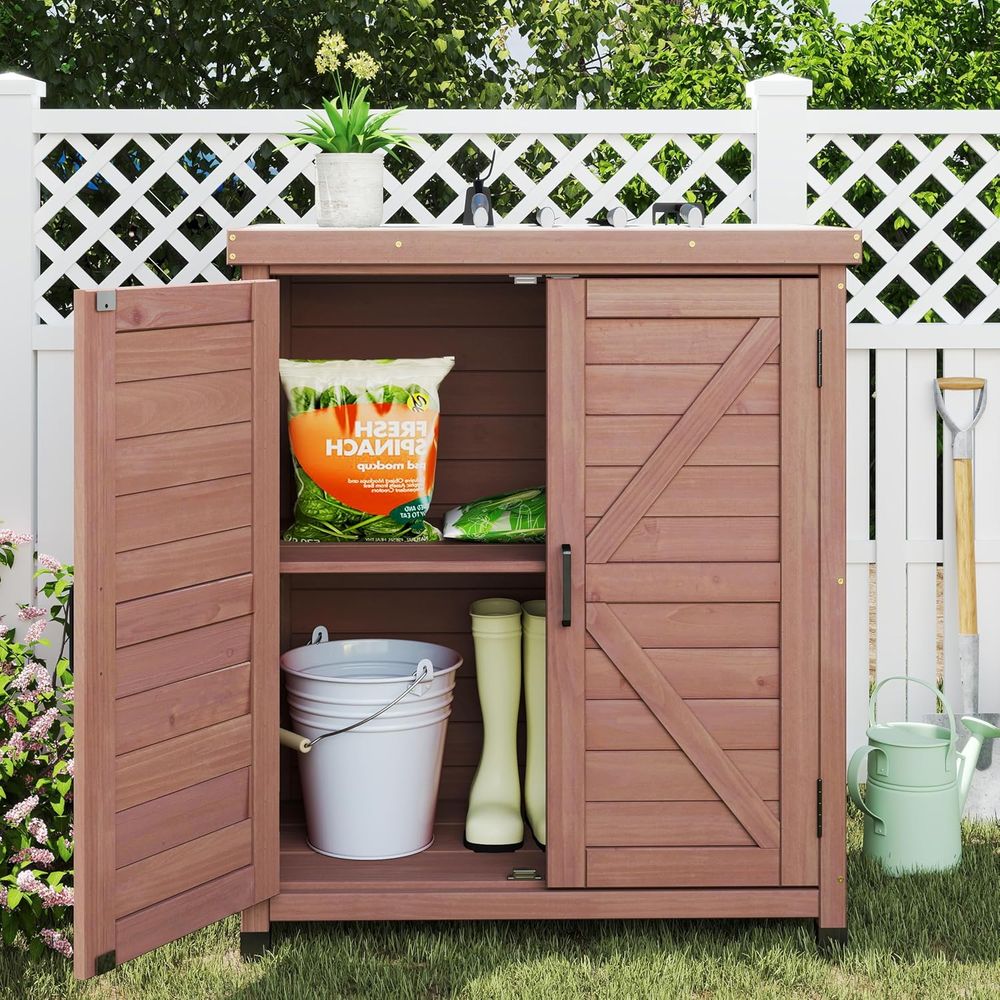 Outdoor Storage Cabinet & Pott - đánh giá và giá Garden Bench Metal