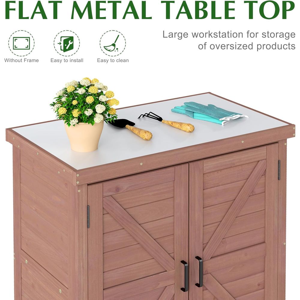 Outdoor Storage Cabinet & Pott - đánh giá và giá Garden Bench Metal
