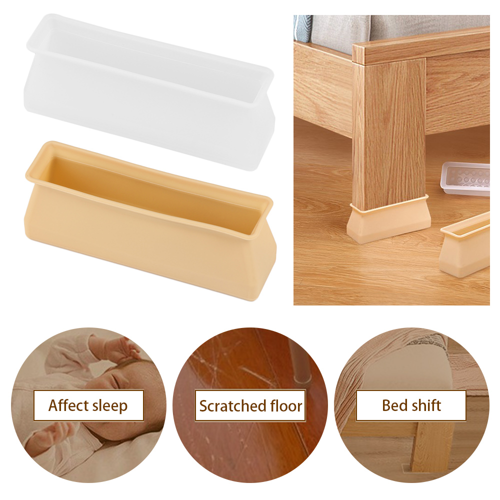 4 Silicone Hình Chữ Nhật Chân  - đánh giá và giá Outdoor Furniture Leg Protectors