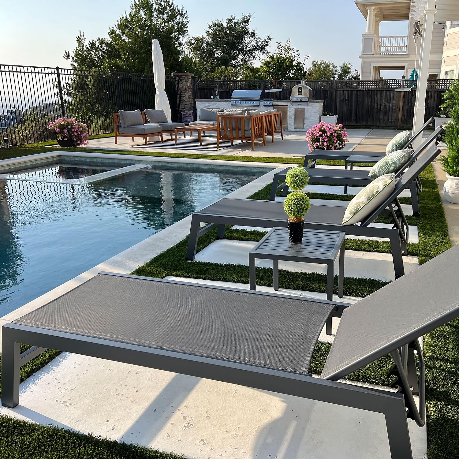 Quick-Dry Mesh Outdoor Lounge  - đánh giá và giá Outdoor Furniture Quick Dry
