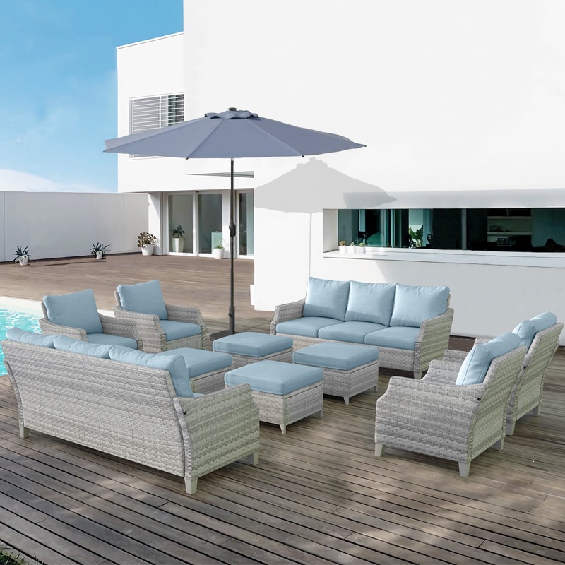 Modern PE Rattan Outdoor Sofa  - đánh giá và giá Outdoor Furniture Quick Dry