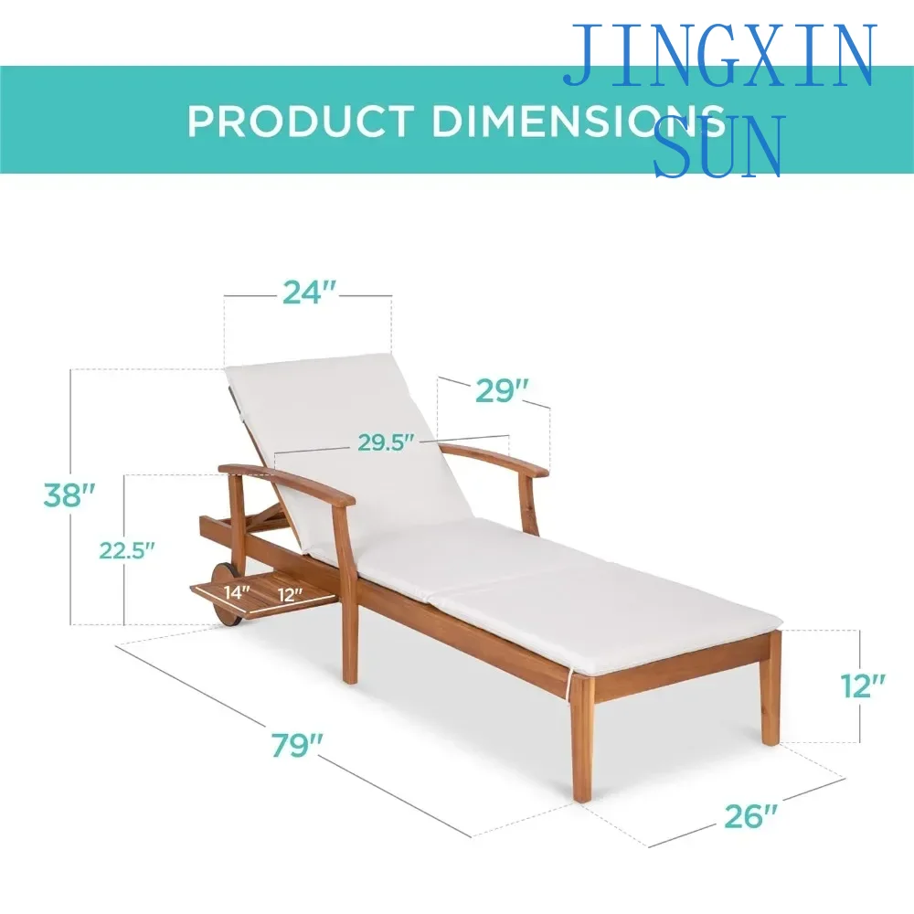 79x26in Acacia Wood Chaise Lou - đánh giá và giá Outdoor Furniture Without Cushions