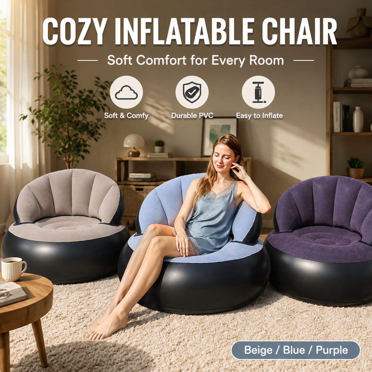 Inflatable Chair for Adults, F - đánh giá và giá Outdoor Furniture Lounge