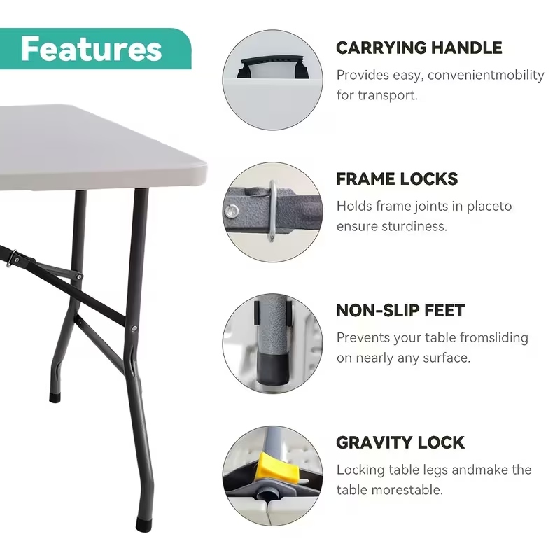 Folding Table,Portable Plastic - đánh giá và giá Outdoor Furniture Store